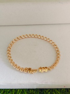 Bracelet tennis de luxe en diamants de laboratoire, plaqué or blanc 14 carats, taille brillant, tendance, certifié IGI, bijoux fins élégants pour femme - Product Image 4
