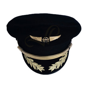 Vente en gros de chapeaux d'officier personnalisables de haute qualité pour toutes les saisons, accessoires d'uniforme avec logo - Product Image 4