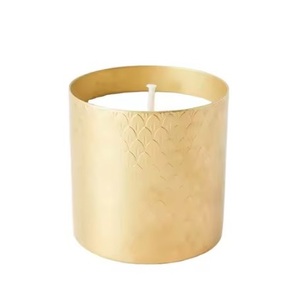 Luxurious Gold Metal Candle Holders Round Shape Custom Volumes Art Candle Home Decoration Air Freshening - Product Image 2