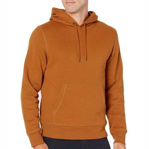 Vente en gros de sweats à capuche pour hommes en molleton épais polyester/coton, unis, brodés, avec logo personnalisé - Product Image 1