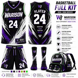Ensemble d'uniformes de basketball unisexes en gros, kit de sublimation couleur unie, vêtements de sport grande taille, ensemble d'accessoires de basketball - Product Image 6