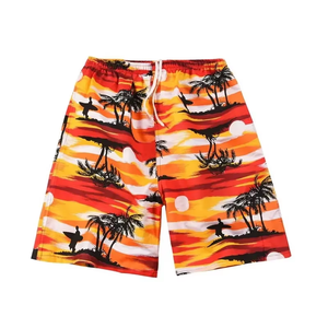 Shorts de bain pour hommes en tissu satiné lisse, aspect brillant, design personnalisé de luxe, sublimation - Product Image 3
