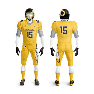 Uniforme de Fútbol Americano Personalizado al por Mayor – Conjunto de Jersey y Pantalones Amarillo y Morado con Bordado Tackle Twill, Ropa Deportiva para Equipos Juveniles y Adultos - Product Image 5