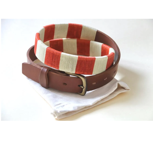 Ceinture d'équitation de loisirs sportifs, ceinture de polo brodée, ceinture d'équitation personnalisée en cuir véritable gaufré - Product Image 3