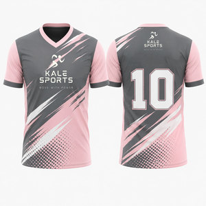 เสื้อฟุตบอลผู้ใหญ่ดีไซน์ทันสมัยสั่งทำได้ น้ำหนักเบา ระบายอากาศได้ดี แห้งเร็ว ยืดหยุ่น คอวี แขนสั้น ทรงหลวม - Product Image 1
