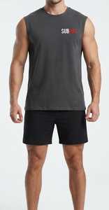 Camiseta sin mangas unisex Subhay, cuello redondo, malla transpirable, 180g, poliéster, para adultos, todas las estaciones, corte regular, logotipo impreso en la parte delantera. - Product Image 3