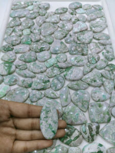 ที่มีคุณภาพดีที่สุดพลอย variscite Cabochon หินอัญมณี Cabochon เรียบมากแฮนด์เมด variscite Cabochon และเครื่องประดับทำด้วยมือ - Product Image 3