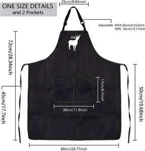 Delantal de lona impermeable para caza de patos, invierno 2026, con bolsillos, ajustable, para chef, cocina, barbacoa, el mejor regalo para el mejor cocinero de la historia - Product Image 2