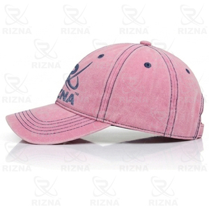 Gorra de Béisbol RIZNA de Mezclilla Twill, 6 Paneles, Ajustable, Unisex, Estilo Casual Vintage, Lavada, con Logotipo Bordado en 3D en el Panel Frontal, Azul - Product Image 3