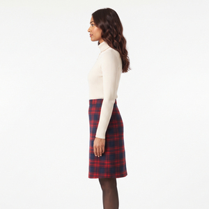 Nouvelles jupes en flanelle pour femmes, mode hiver, longueur genou, ajustées, 100% coton, vente en gros pour femmes - Product Image 3