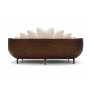 Sofá Tapizado de Lujo Premium para Hotel, Resort, Villa, Apartamento, Vestíbulo, Sala de Estar Moderna, Muebles de Madera Sólida - Product Image 4