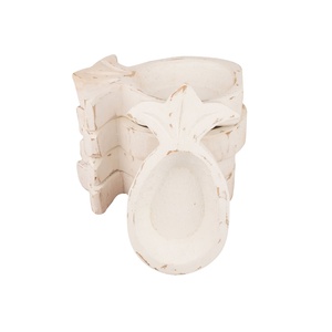 ชามแป้งไม้อะคาเซียธรรมชาติสำหรับตกแต่งบ้านโบราณและเป็นของขวัญตกแต่งคริสต์มาสผลิตในเวียดนาม - Product Image 1