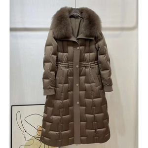 เสื้อแจ็คเก็ตพัฟเฟอร์ตัวยาวสำหรับผู้หญิง ยี่ห้อ Ryan Pro Gear แบบมีฮู้ด บุด้วยโพลีเอสเตอร์ อุ่นสบายสำหรับฤดูหนาว - Product Image 4