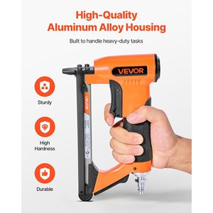 Pistola grapadora neumática calibre 20 110PCS Grapadora de tapicería de aire Serie 50 Alambre fino 1/2 \ "Corona 1/4 \ _-5/8 \" Longitud para carpintería - Product Image 5