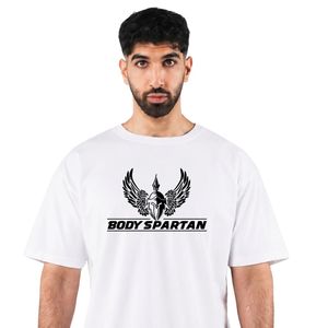 Men's <b>White</b> Oversized Graphic T Shirt Premium Cotton Crew Neck Relaxed Fit Casual Streetwear Fashion Summer Lifestyle Tee - Product Image 2