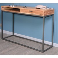 Table console Vandana Royal Matter avec rangement en métal et bois