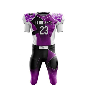 Uniformes de Fútbol Americano Personalizados de Manga Corta con el Mejor Diseño, Tallas Grandes, Estampados, Antibacterianos, con Logotipo Personalizado, Venta al Por Mayor - Product Image 2
