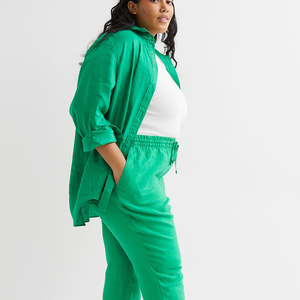 Pantalones Deportivos de Algodón 100% Transpirables con Cordón para Mujer / Pantalones Casuales Deportivos de Alta Calidad Más Vendidos - Product Image 4