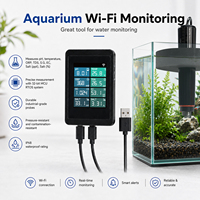 Tuya WiFi 8-in-1 Monitor Akuarium Digital pH ORP TDS EC SALINITY SG Penguji Kualitas Air Suhu untuk Tangki Ikan Kolam Renang
