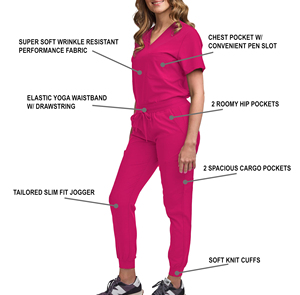 Uniforme Médico Quirúrgico para Hospital, Conjunto de Enfermería con Logotipo Personalizado, Venta al por Mayor, Uniforme Médico Deportivo Shaghaf Impex Sc2 100% Poliéster - Product Image 2