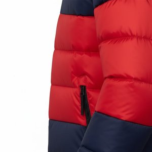 New Top Arrival Custom Design Men's High Quality Navy Blue And <b>Red</b> Down Puffer <b>Jackets</b> Breathable Hooded Bubble <b>Jackets</b> Outwears - Product Image 2