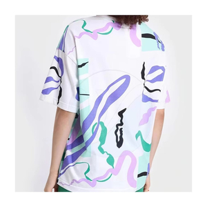 เสื้อยืดคอกลมแขนสั้นลายทางพิมพ์ลายแมวดำทรงลำลองผ้าถักโพลีเอสเตอร์ดีไซน์สำหรับผู้ชาย - Product Image 6