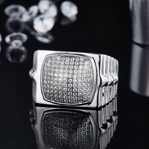 แหวนทองคำแท้ 18K แบบ Unisex ดีไซน์ Eternity ประดับพลอยธรรมชาติเจียระไนทรง Brilliant Cut ตัวเรือนแบบ Prong Setting สไตล์คลาสสิกสำหรับงานหมั้น ได้รับการรับรองจาก IGI ประดับพลอยอำพัน - Product Image 1