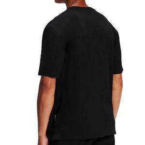 Camiseta con estampado de diamantes de imitación para hombre y mujer, camiseta informal de manga corta con estampado de puntos de diamantes de imitación negros para hombre, venta al por mayor. - Product Image 2