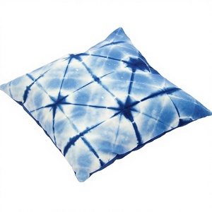 Luxury Brand Eco-Friendly Shibori TieDye Handmade Square 100% Cotton <b>Sofa</b> Cushion Cover Home Decorative <b>Pillow</b> Cases Zipper - Product Image 2
