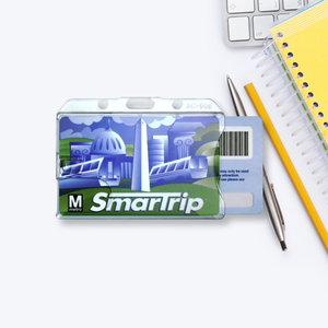 Porte-cartes d'identité en plastique rigide transparent - Product Image 1