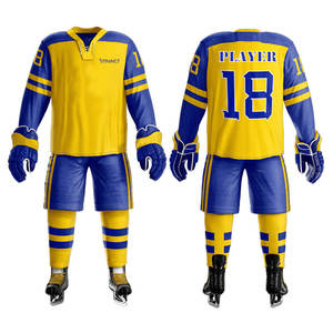 Uniforme de hockey sobre hielo personalizado para hombre, diseñado para entrenamiento, hecho con tela de alto rendimiento para una durabilidad prolongada. - Product Image 1