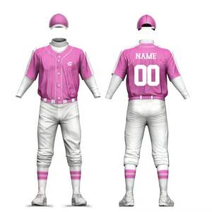 ชุดยูนิฟอร์มเบสบอลแบบสั่งทำพิเศษ ผ้าโพลีเอสเตอร์ 100% ปักลายแบบ Sublimation พร้อมกระดุมทั้งตัว สำหรับเยาวชน เด็ก ผู้ใหญ่ ชาย และหญิง - Product Image 5