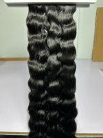 Cheveux naturels noirs ondulés en trame, 100 % vierges, Remy vietnamiens, sans nœuds, sans perte, vente en gros