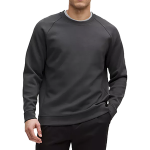 Sweat-shirt pour homme, prix de gros, service OEM écologique, couleur unie, manches longues, pull décontracté, tricot en coton, taille oversize - Product Image 1
