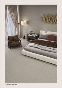 Baldosa de porcelana mate esculpida de 600x600 mm diseñada para introducir una claridad de profundidad controlada y un rendimiento de suelo confiable. - Product Image 3