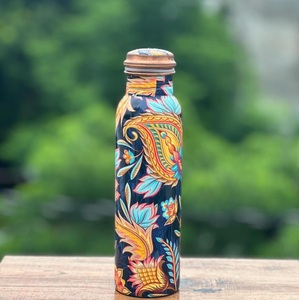 Natural <b>Copper</b> Water <b>Bottle</b> Built For Pure <b>Drinking</b> Experience Supports Wellness For Home Office Gym Outdoor And Travel - Product Image 6