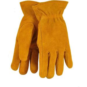 Low MOQ High Quality Cheap Work Gloves Good Quality Knitted Leather Working Gloves - Product Image 1