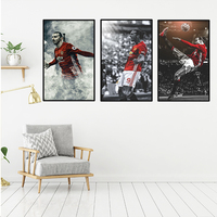 Affiche lenticulaire de sport 3d Neymar 3d affiche lenticulaire décoration murale impression 3d image changeante pour la décoration de la maison