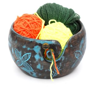 Cuenco de Hilo de Madera Estilo Antiguo, de Teca Pulida Jali, con Decoración Tallada Ovalada, Soporte para Regalos, Hogar, Cocina, Animal, de AYAANS - Product Image 3