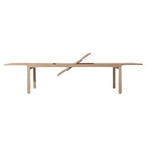 Mesa de Comedor Moderna para Exterior, de Teca Sólida, Extensible, con Listones, Diseño Elegante, Resistente a la Intemperie, Muebles de Jardín - Product Image 4