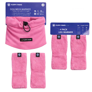 Ensemble chauffe-jambes et protège-oreilles pour chien, violet, en polaire douce, avec bandeau apaisant pour soulager l'anxiété et offrir de la chaleur - Product Image 3