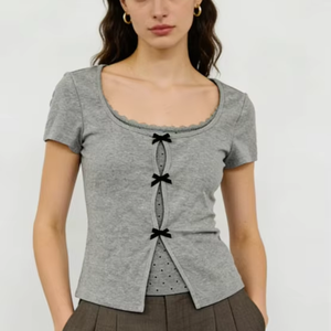 Tops Cortos Casuales de Moda, de Algodón Acanalado, Ligeros, sin Espalda, Cómodos, para Mujer - Product Image 1