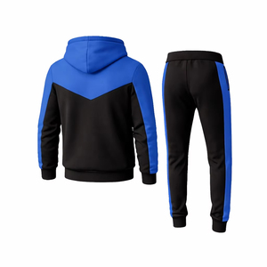 Men's Casual Running Jogging Tracksuit Modern Athletic Sportswear Set <b>Zip</b> <b>Up</b> Jacket Jogger Pants Set - Product Image 2