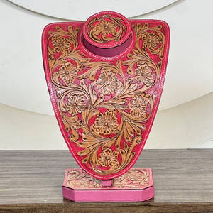 Support de Présentation de Colliers Western Sculptés 2026, Fabrication Artisanale, Motif Floral, Décoration Rustique pour Boutique, Ensemble Cadeau – Vente Directe Usine de Luxe - Product Image 4
