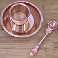 Approvisionnement direct usine – Meilleures ventes : Pancha Patra en cuivre classique, écologique, pour la décoration de la maison, articles de rituel Puja indiens pour Diwali