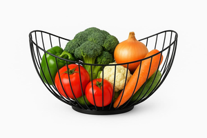 Metal Wire Fruit & <b>Vegetable</b> <b>Basket</b> Premium Decorative <b>Storage</b> Bowl for Kitchen, Dining Table & Living Room Modern & Durable - Product Image 3