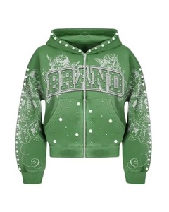 Sudadera con Capucha de Alta Calidad para Hombre, Personalizada con Logotipo en Impresión 3D Puff, Talla Estadounidense, 100% Algodón, Impresión DTG - Product Image 3