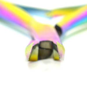 Ensemble de coupe-ongles professionnels en acier inoxydable couleur arc-en-ciel, coupe-ongles droits à ouverture large, design durable pour les ongles des doigts - Product Image 3