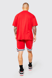 Wholesale Price Custom 100% Nylon Mens Tracksuit Summer Short <b>Set</b> Jogger Sweat Suit Short Sleeve Shirt and Shorts <b>Set</b> - Product Image 4