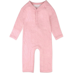 Pyjama pour bébé avec bas extensible, poignets repliables, sans boutons-pression, en tricot doux, style facile à enfiler, combinaisons pour bébé - Product Image 2